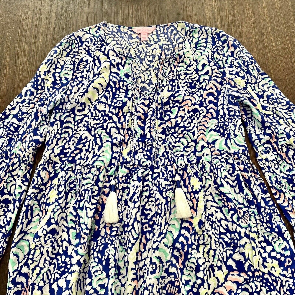 Lilly Pulitzer Kahli Blouse Move It Or Lose It Bell Sleeves Size XXS - Picture 4 of 6